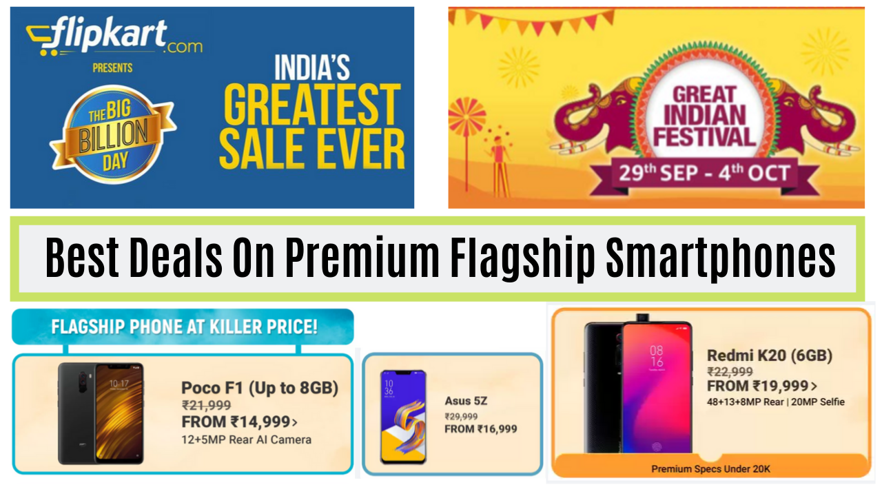 Best Premium Smartphones Flipkart and Amazon Festive Sale