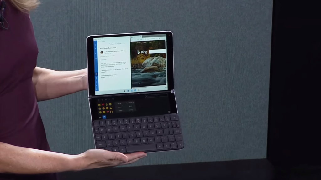 microsoft surface neo keyboard unveil