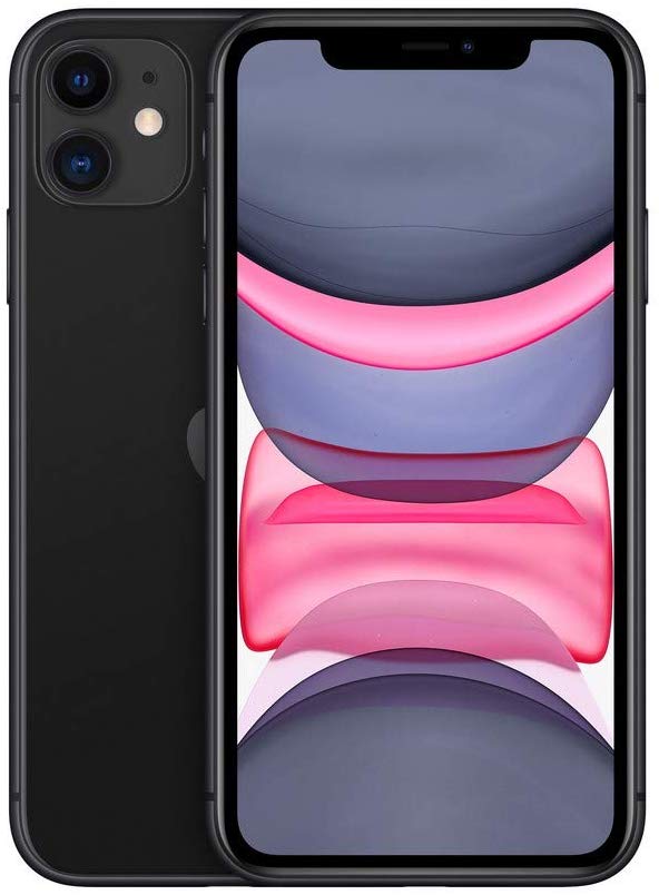 Black, Apple iPhone 11, Front, 