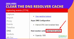 Clear The DNS Resolver Cache